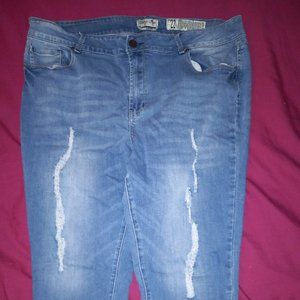 indigo rein crop jeans